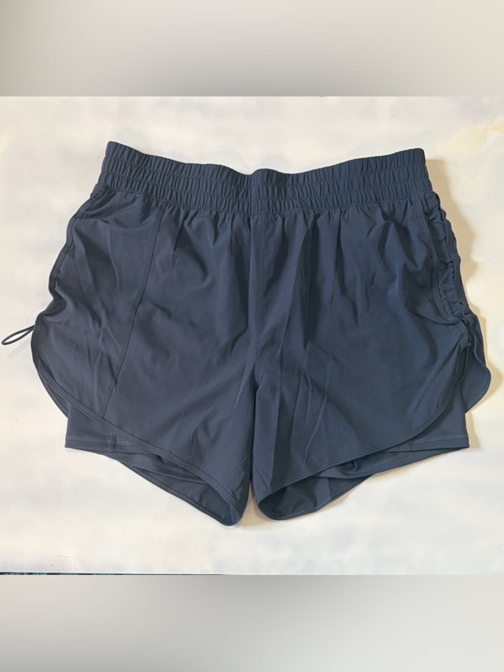 Women’s Breathable Avis Blue Gray Athletic Shorts